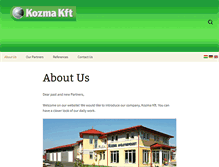 Tablet Screenshot of kozmakft.hu
